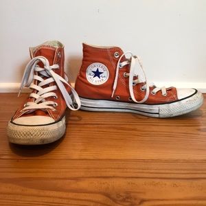 burnt orange converse low tops